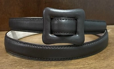 Cinto de couro marrom bronzeador tamanho L 11/16” fricção larga Bkl em excelente estado usado - Imagem 1 de 4