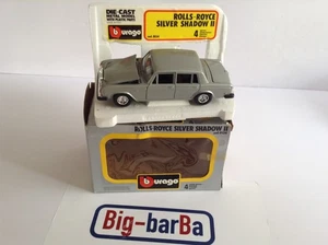 🔥Lot vintage🚗 BBURAGO ROLLS-ROYCE SILVER SHADOW II 1:24 🍂 SPETTACOLARE 🍂☕ - Foto 1 di 12