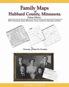 Genealogy Family Maps Hubbard County Minnesota - Picture 1 of 1