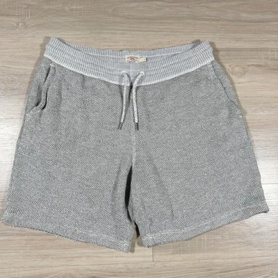 Pantalones Cortos Sudadera Marca Faherty Aguas Blancas Tejido Cordón Talla L Gris Informal Foto 1 de 4