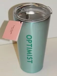 KATE SPADE NY MADE FOR ME OPTIMIST STAINLESS STEEL TUMBLER TRAVEL MUG 20 OZ NEW - Picture 1 of 4