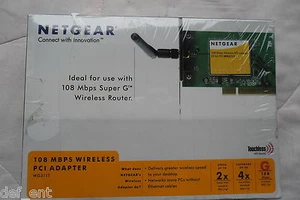 NetGear 108Mbps Wireless PCI Adapter P/N WG311TNA - Picture 1 of 6
