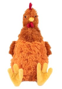 Stuffing Free Crinkle Chicken 14" Plush Dog Toy - Interactive Pet Play - Squeaks - Picture 1 of 10
