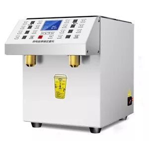 Máquina de fructosa de doble tanque 5L + 5L dispensador de fructosa tienda de té de leche Precisión f - Imagen 1 de 6