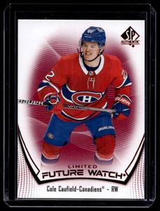 2021-22 SP Authentic Future Watch Limited Red Cole Caufield RC #101