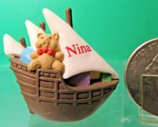 Hallmark Christmas Merry Miniature 1992 NINA sailing ship Columbus