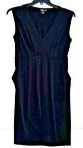  AB STUDIO Black Sleeveless Dress Small with pockets - Picture 1 of 5