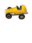 Schuco 1042 Yellow Micro Racer #1 Midget Wind Up Toy Car W.Germany No Box/Key 