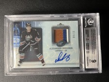 ALEXANDER OVECHKIN BGS 9 2005-06 UPPER DECK ICE PREMIERES PATCH ROOKIE AUTO /10
