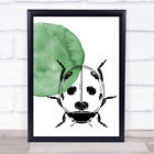 Watercolour Hand Drawn Insects Ladybird Framed Wall Art Print