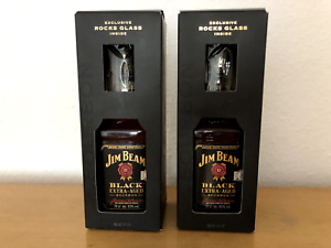 2x Jim Beam® Black EXTRA-Aged 0,7 Liter/ 70 cl alc. 43% vol mit Gläser aus 2016