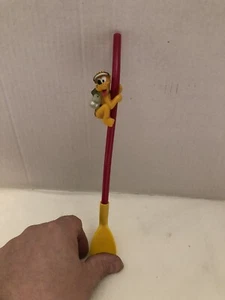 Disney Parks Animal Kingdom Pluto Red Yellow Plastic Drinking Straw Souvenir - Picture 1 of 7