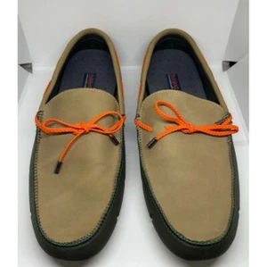 Mocasines SWIMS barco bronceado zapatos naranja talla 11 - Imagen 1 de 8