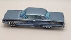 2003 Hot Wheels Diecast '64 Chevy Impala Lowrider Light Blue w/Stripes Loose
