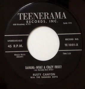 RAJAH LEO THE STORYMAN/BANANA-WHAT A CRAZY FRUIT! TEENERAMA REC. VINYL 45 59-6 - Picture 1 of 3