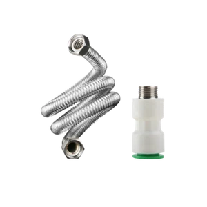 1" FIP X 1" FIP Flex Connector (24 inches) with 1" PVC Quick Connect - Picture 1 of 2
