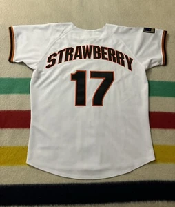 1994 Darryl Strawberry San Francisco Giants Home White Jersey XL 125th Patch - Picture 1 of 13