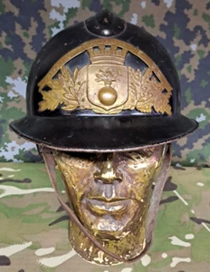 ANTIGUO CASCO ADRIAN BOMBERO FRANCÉS SAPEURS POMPIERS F.R SERVICIO DE BOMBEROS - Imagen 1 de 6