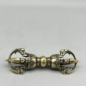4.3" Tibet Buddhism Temple Tibetan Exorcism Amulet Vajra Dorje Phurpa Statue - Picture 1 of 13