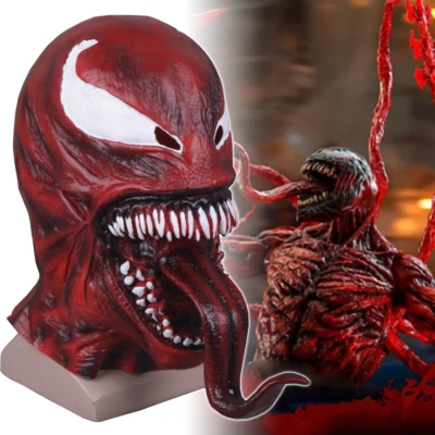 Venom 2 Carnage Mask Cosplay Superhero Spiderman Helmet Masquerade Props Latex - Image 1 of 4