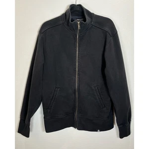 Sudadera Chaqueta American Giant Para Hombre Talla Grande Negra Cremallera Completa Peso Pesado - Imagen 1 de 8