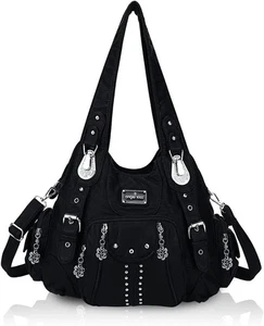 Angel Kiss Geldbörsen für Frauen weiches PU-Leder große Hobo-Taschen für Frauen Schulter B - Bild 1 von 7