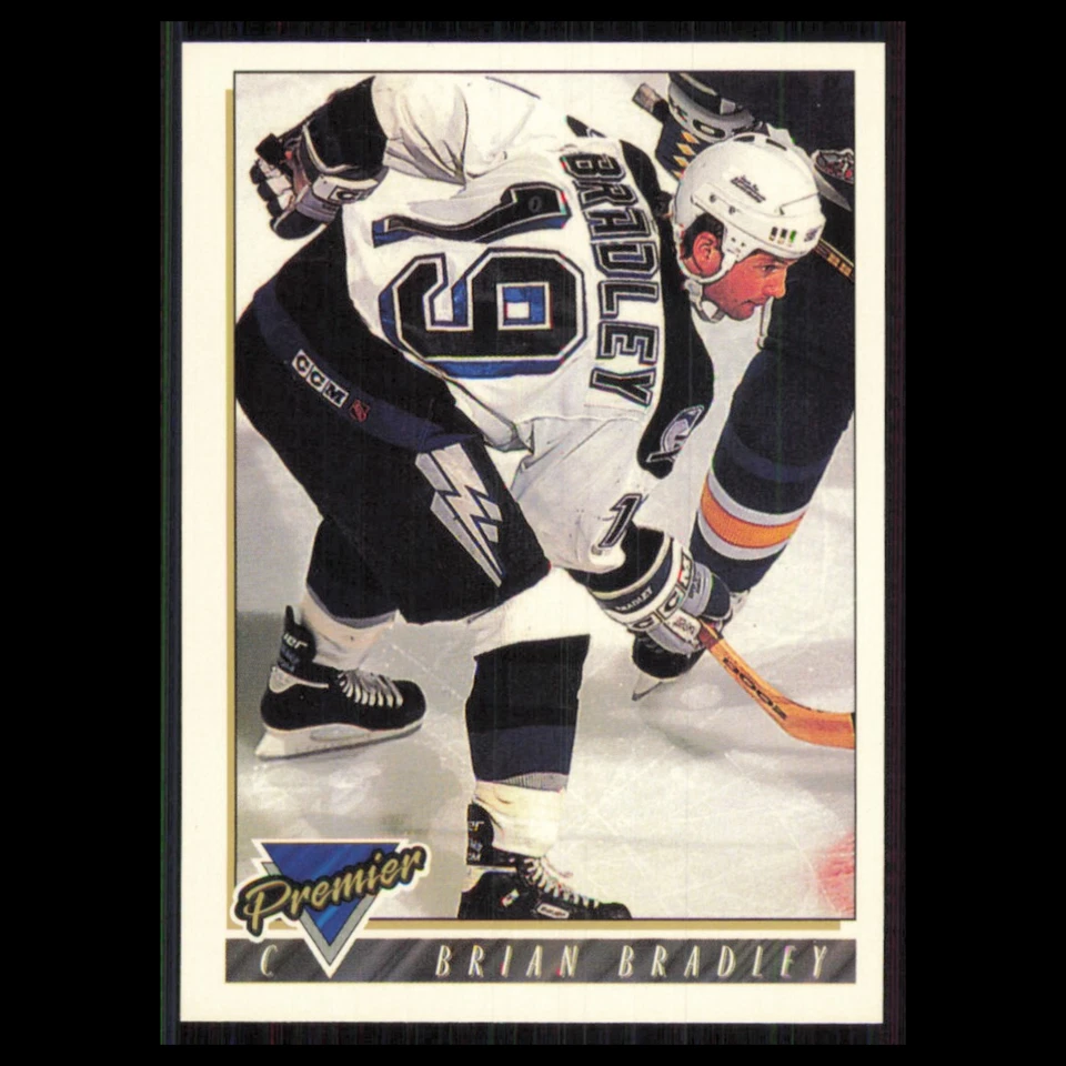 Brian Bradley #117 1993 Topps Premier Tampa Bay Lightning Hockey Card NHL NM - Image 1 of 3
