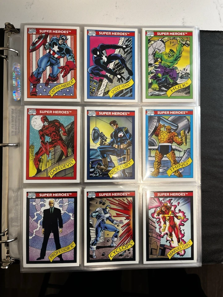 Tarjetas coleccionables Marvel Comics Impel 1990 con hologramas serie 1 Foto 1 de 4