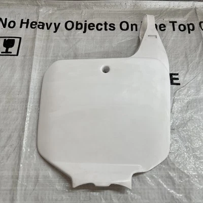 Honda CR125R CR250R CR500R 1995-1999R matrícula delantera blanca usada limpia Foto 1 de 4