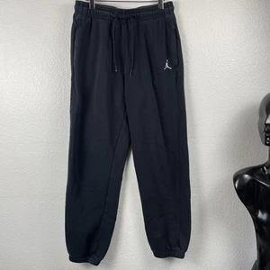 Nike Jordan Boys Sweatpants Size Small Black Embroidered Logo Youth Athletic - Picture 1 of 8