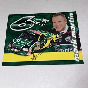 Mark Martin NASCAR HALL OF FAME signed #6 SCOTTS FORD F-150 TRUCK SERIES photo - Picture 1 of 2