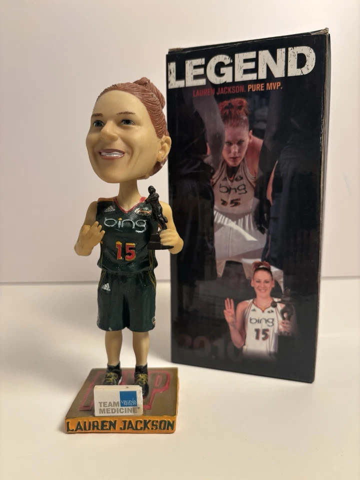 Lauren Jackson #15 Seattle Storm Legend Jugador Más Valioso BobbleHead WNBA 24 de junio de 2011 NUEVO Foto 1 de 4