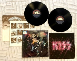 KISS ALIVE! (VG++) w/ BOOKLET 2x LP 1976 Vinyl NBLP 7020 Blue Bogart CASABLANCA - Picture 1 of 17