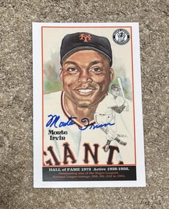 Monte Irvin Autographed Signed 6x9 Photo NY Giants Negro League HOF Auto - Picture 1 of 2