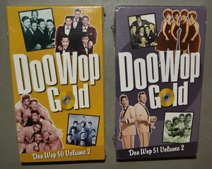 2 VHS lot - Doo Wop Gold - 50 & 51 volume 2 - NEW & SEALED Time Life Video - Picture 1 of 2