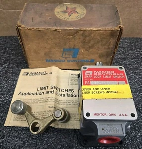 New NOS Namco Controls EA060-11100 Snap-lock Limit Switch w/ TSO 2-Roller Lever - Picture 1 of 21