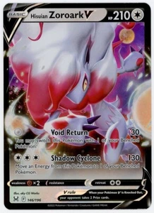 Carta Pokémon Hisuian Zoroark V146/196 Lost Origin Holo ultra rara - Imagen 1 de 2