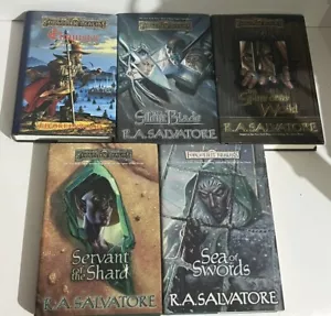 Forgotten Realms Paths of Darkness Quartet Complete Set First Edition Hardcover - Foto 1 di 19