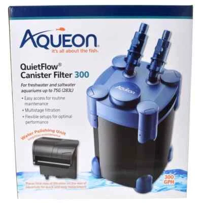 Filtro de bote Aqueon QuietFlow 300 - negro/azul Foto 1 de 4