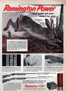 Escopeta Remington Sportsman & Wingmaster 1958 anuncio original impreso en color - Imagen 1 de 1