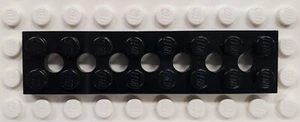 Lego 3738 Technic Plate 2 x 8 with 7 Holes Black - Picture 1 of 2