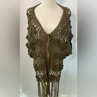 Cárdigan holgado de ganchillo LA LOS ANGELAS TALLA M Foto 1 de 4