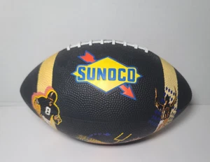 Vintage Sunoco Gas Station Logo Promotional Football Steelers Ball Black - Picture 1 of 5