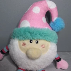 2 Schaufeln Wichtel Plüsch Pastell kleine Stoffpuppe gepunktet Hut bunt Elfe - Bild 1 von 13