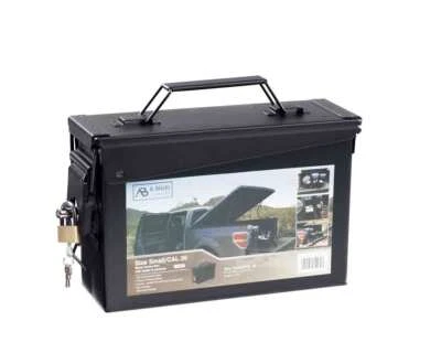 Munitionskiste US mit Schloss schwarz Werkzeugkiste Box abschließbar Cal. 30 50 - Bild 1 von 3