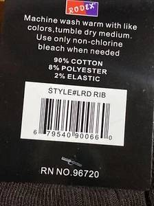 Calcetines acanalados Lords para hombre media pantorrilla un par talla 10-13 negros - Imagen 1 de 5