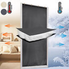 Thermal Insulated Door Curtain Waterproof Quilted Duty Self-Adhesive Drape Panel