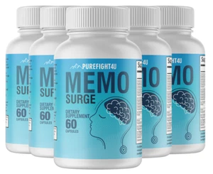Memo Surge 5 Bottles 300 Capsules - Picture 1 of 5