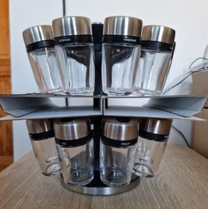 Cole and Mason 20 Jar Spice Rack Carousel empty - Picture 1 of 4