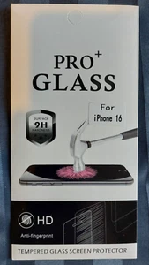 iPhone 16 Tempered Glass Screen Protector GLASS Pro+ Anti-Scratch, HD Clear - Picture 1 of 2
